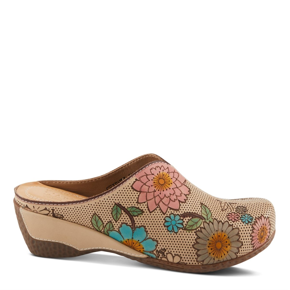 Spring Step Shoes L'Artiste Chienti Clogs Women's Hand Painted Leather