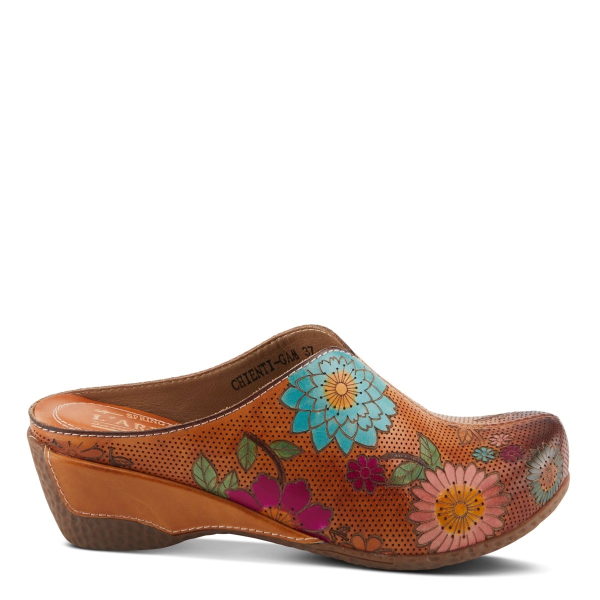 Spring Step Shoes L'Artiste Chienti Clogs Women's Hand Painted Leather