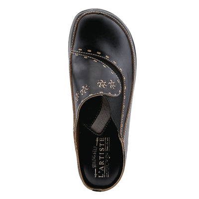 Spring Step Shoes L'Artiste Chino Clogs Women’s Hand Painted Leather