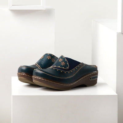 Spring Step Shoes L'Artiste Chino Clogs Women’s Hand Painted Leather