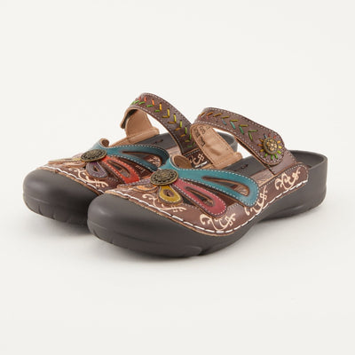 Spring Step Shoes L'Artiste Copa Clog Women’s Hand Painted Leather