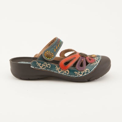 Spring Step Shoes L'Artiste Copa Clog Women’s Hand Painted Leather