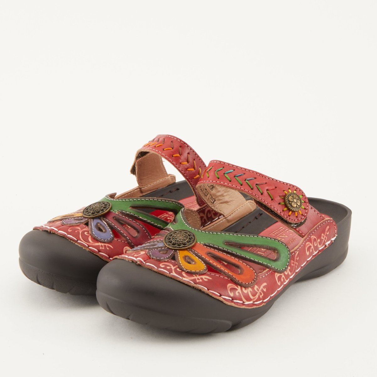 Spring Step Shoes L'Artiste Copa Clog Women’s Hand Painted Leather