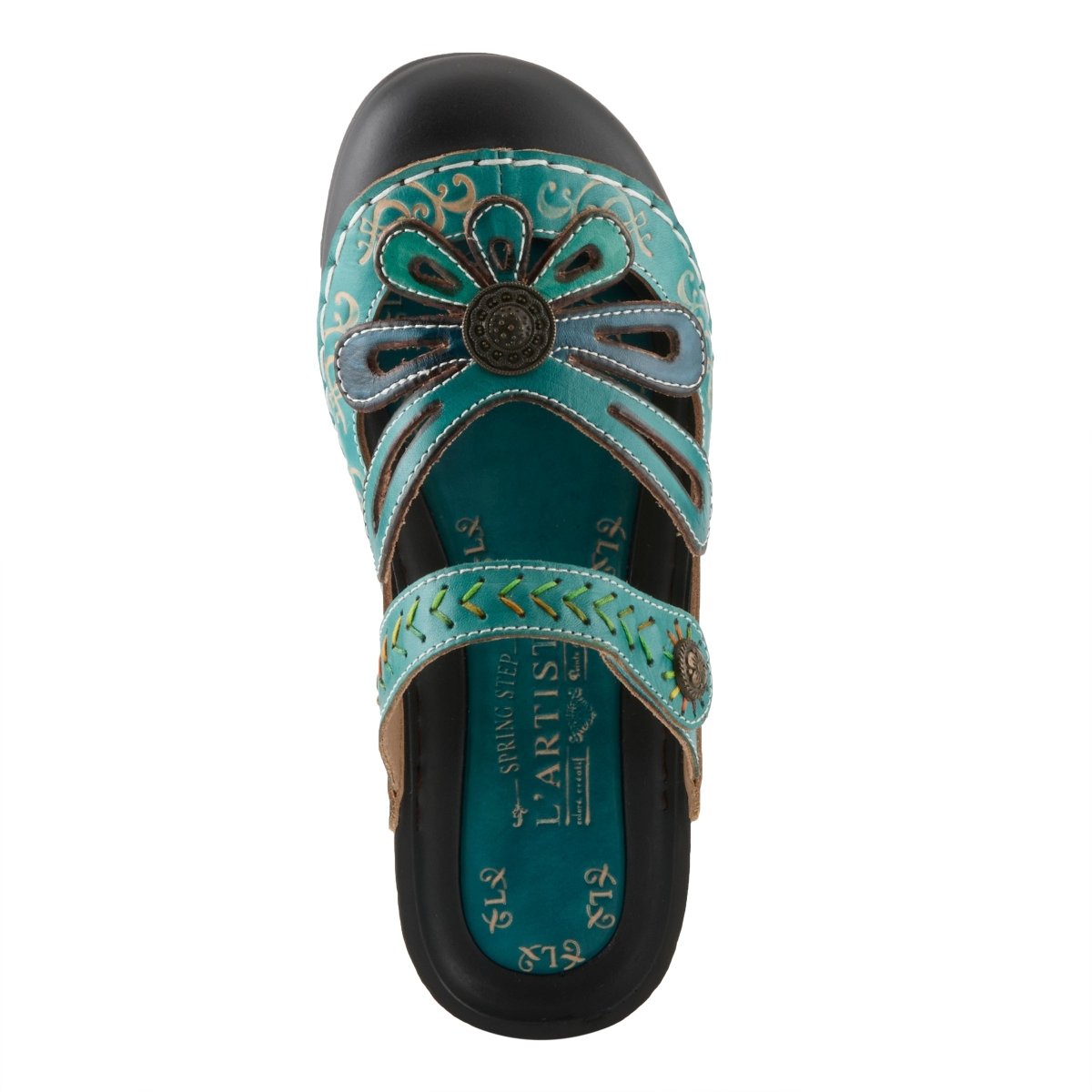 Spring Step Shoes L'Artiste Copa Clog Women’s Hand Painted Leather