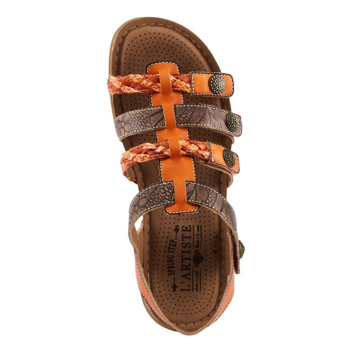 Spring Step Shoes L'Artiste Delila Sandals Women’s Leather Adjustable Heel
