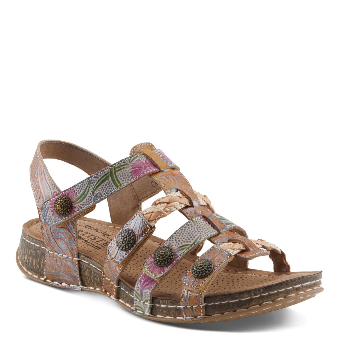 Spring Step Shoes L'Artiste Delila Sandals Women’s Leather Adjustable Heel