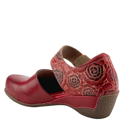 Spring Step Shoes L'Artiste Gloss Pansy Women's Hand Painted Leather Shoes