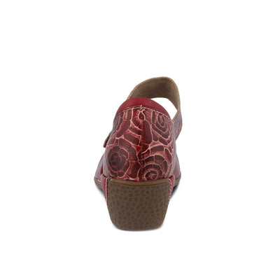 Spring Step Shoes L'Artiste Gloss Pansy Women's Hand Painted Leather Shoes