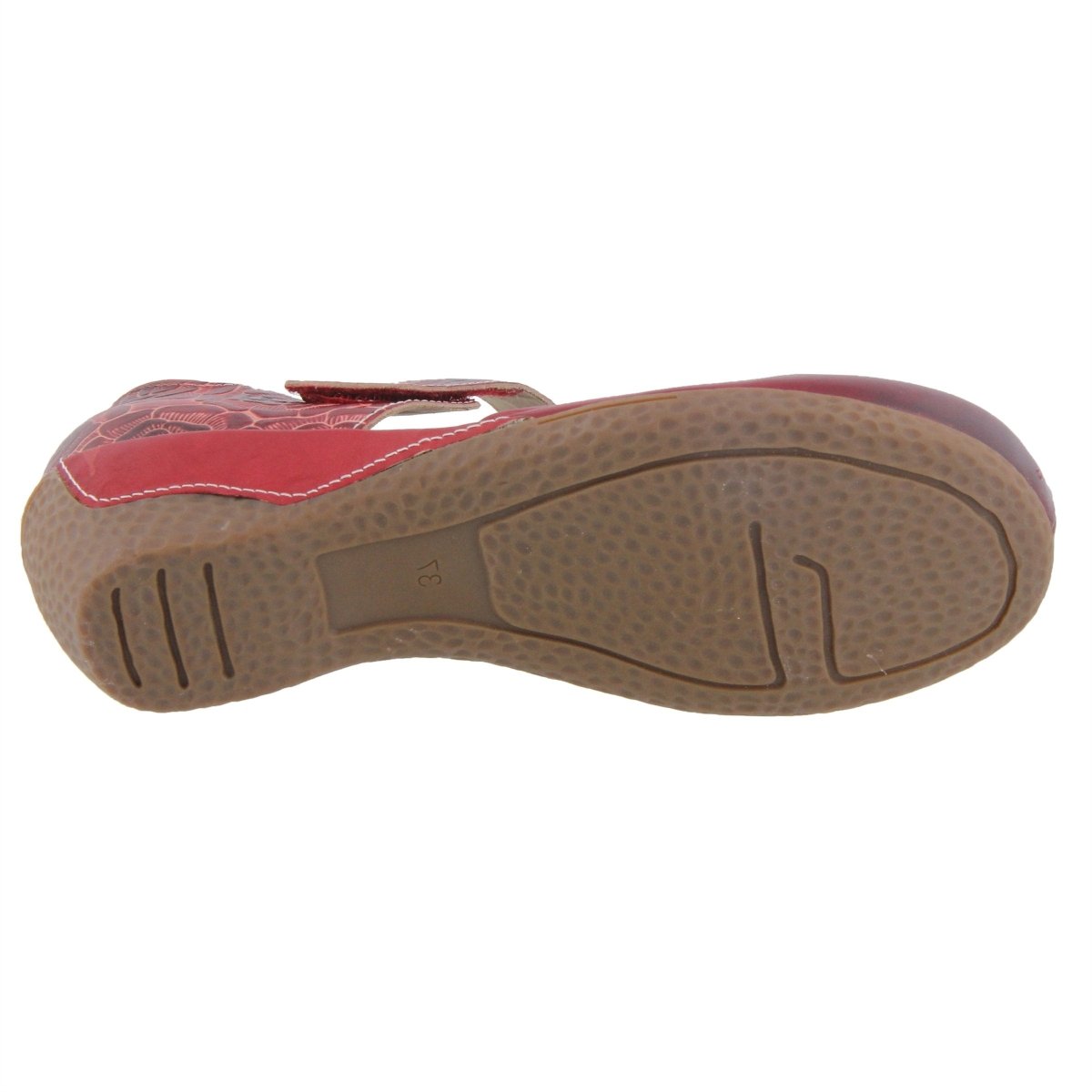 Spring Step Shoes L'Artiste Gloss Pansy Women's Hand Painted Leather Shoes