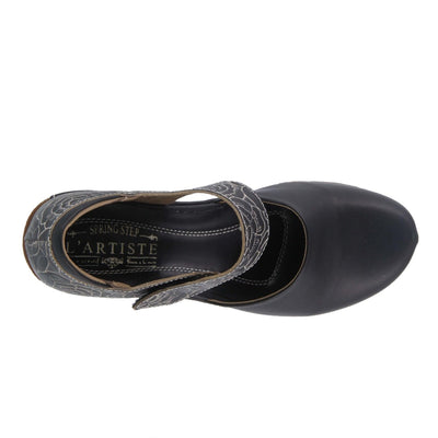 Spring Step Shoes L'Artiste Gloss Pansy Women's Hand Painted Leather Shoes
