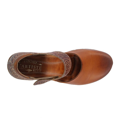 Spring Step Shoes L'Artiste Gloss Pansy Women's Hand Painted Leather Shoes
