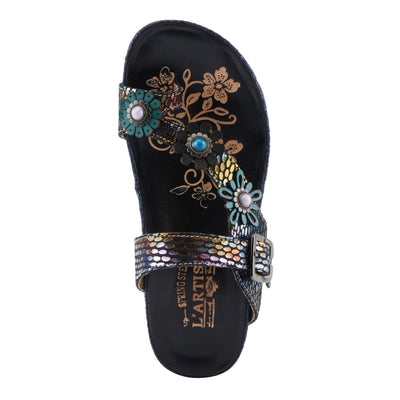 Spring Step Shoes L'Artiste Kindness Slide Sandals Women's Leather Snake Skin