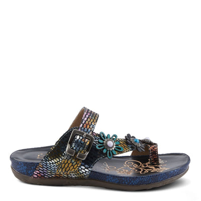 Spring Step Shoes L'Artiste Kindness Slide Sandals Women's Leather Snake Skin