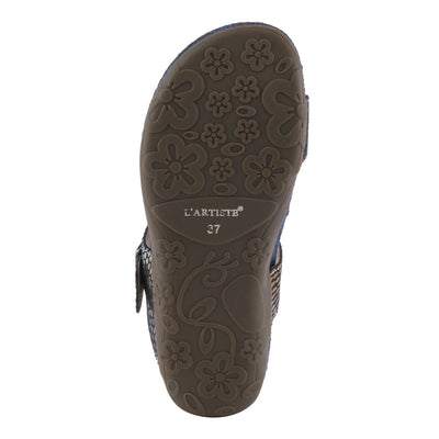 Spring Step Shoes L'Artiste Kindness Slide Sandals Women's Leather Snake Skin