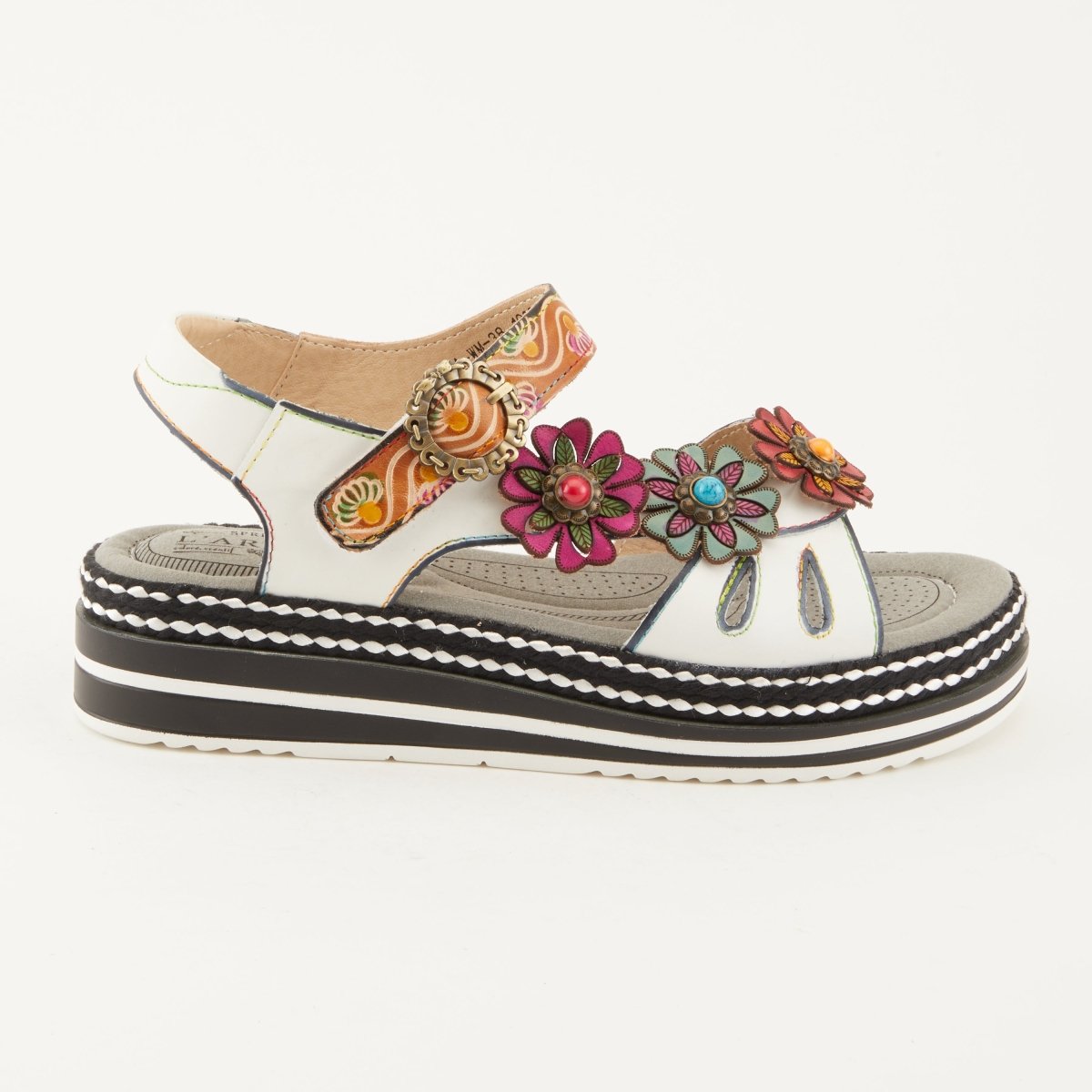 Spring Step Shoes L'Artiste Laga Women’s Multicolor Leather Slingback Sandals