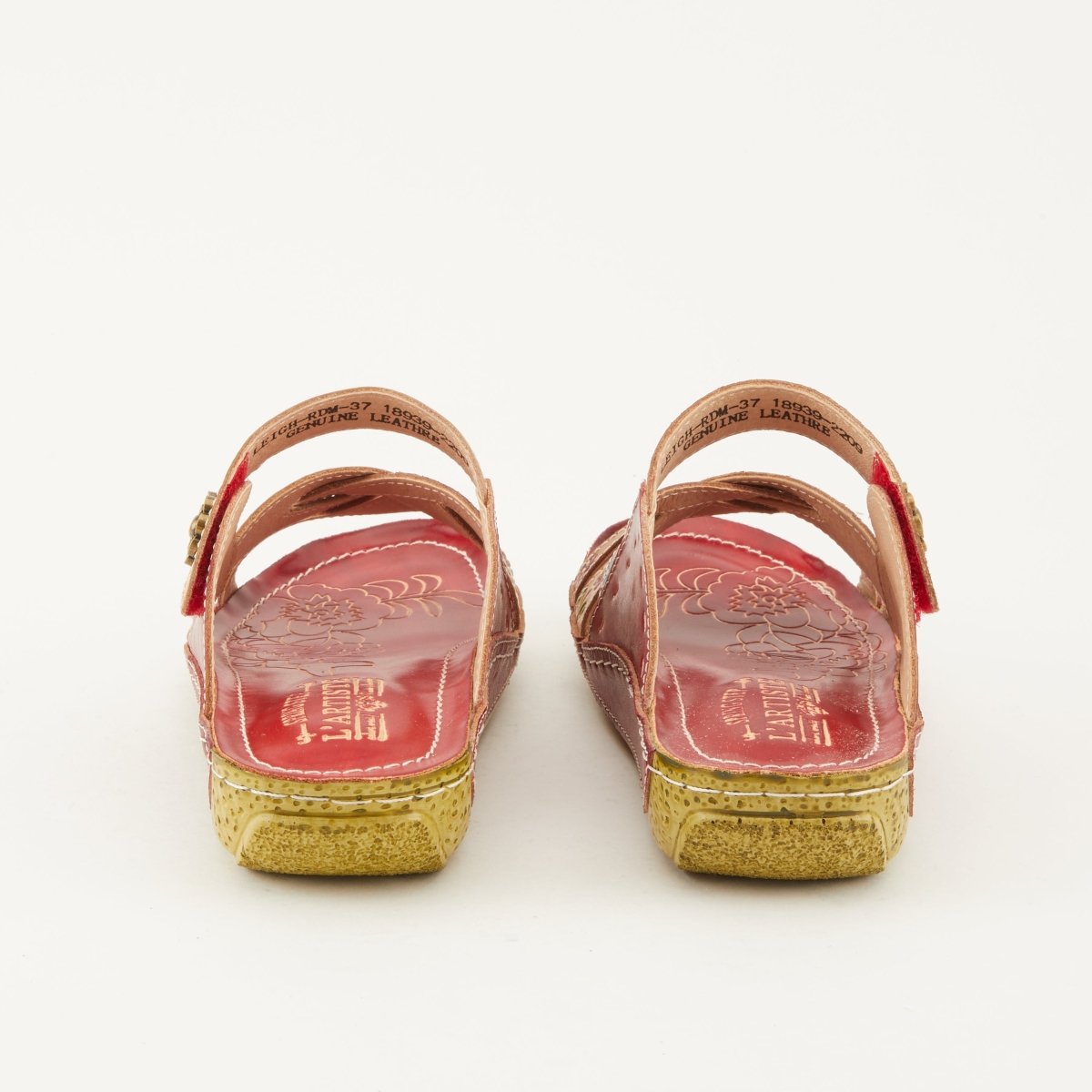 Spring Step Shoes L'Artiste Leigh Slide Sandal Women’s Hand Painted Leather