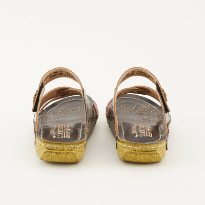 Spring Step Shoes L'Artiste Leigh Slide Sandal Women’s Hand Painted Leather