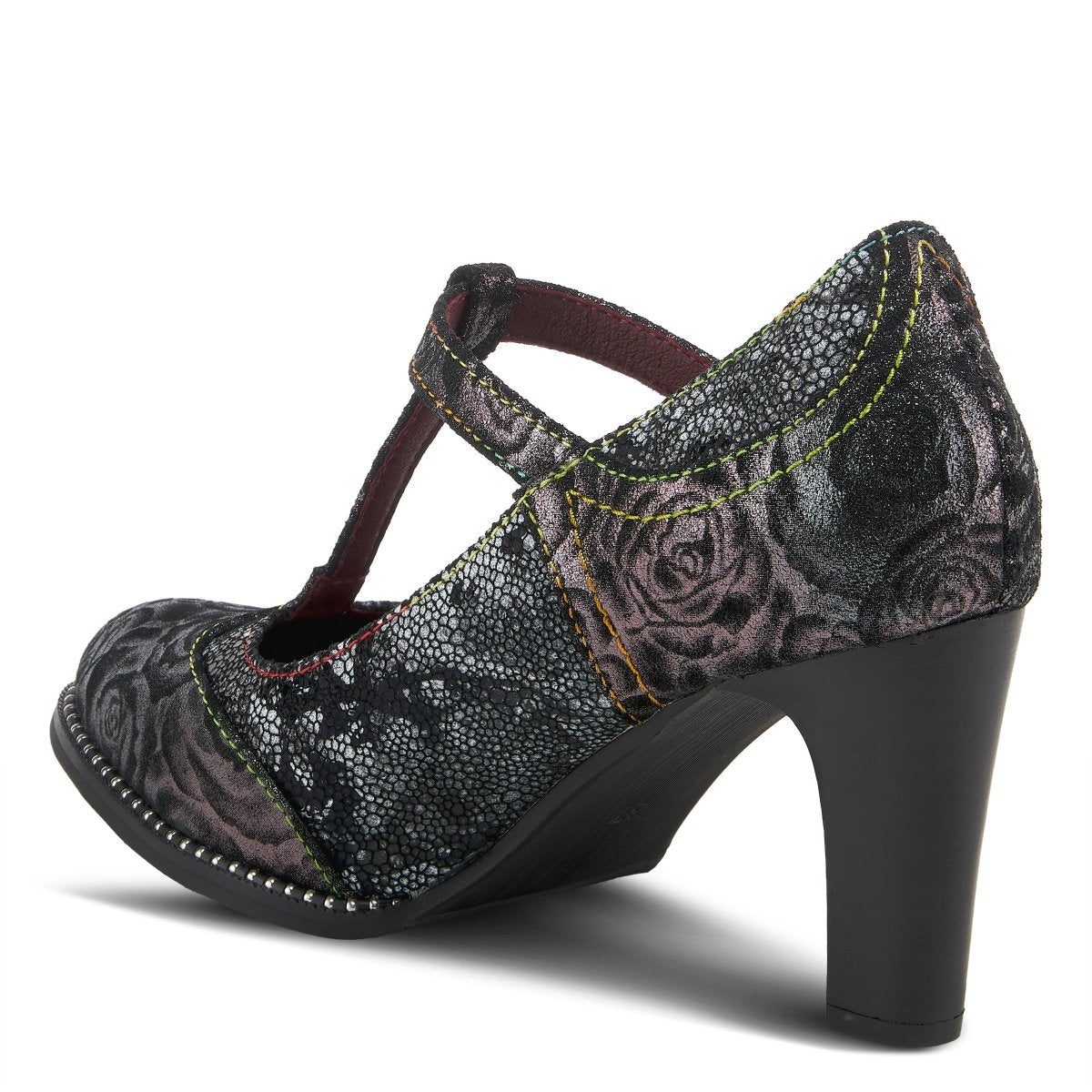 Spring Step Shoes L'Artiste Mazie Women's Floral Metallic Leather Shoes