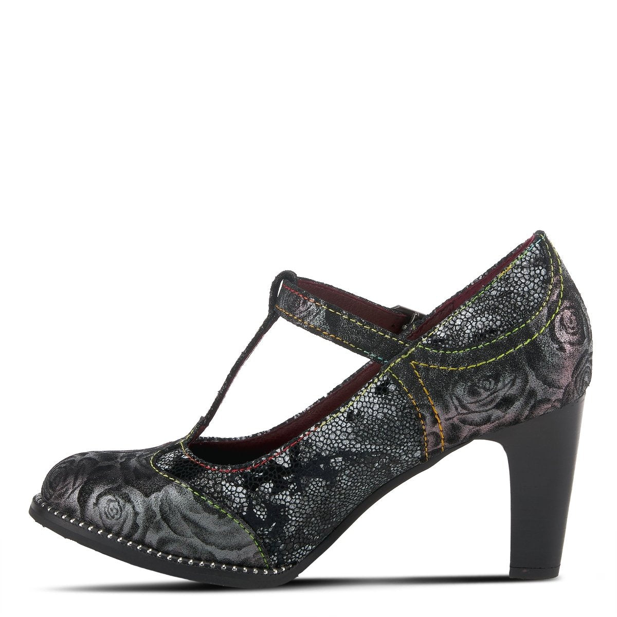 Spring Step Shoes L'Artiste Mazie Women's Floral Metallic Leather Shoes