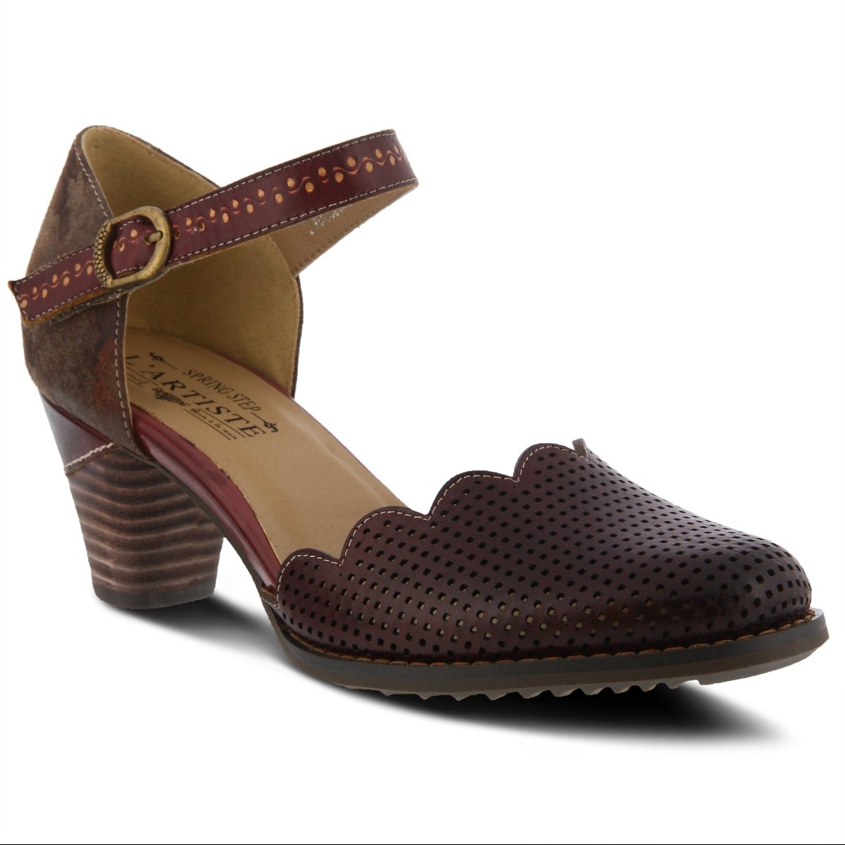 Spring Step Shoes L'Artiste Parchelle Women's Hand Painted Leather Shoes