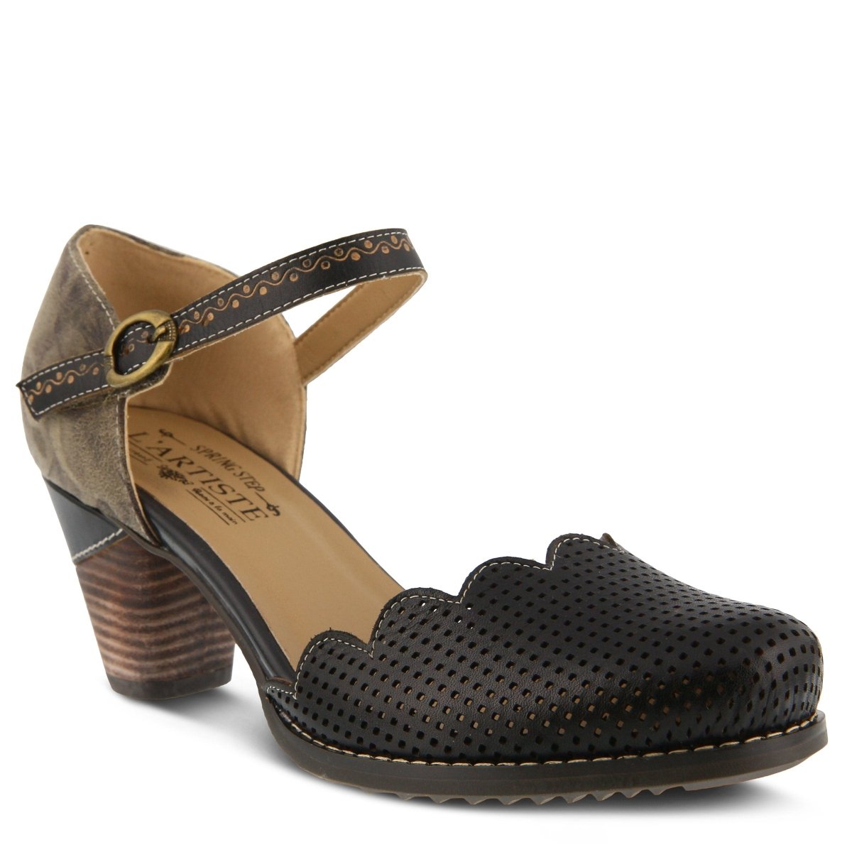 Spring Step Shoes L'Artiste Parchelle Women's Hand Painted Leather Shoes