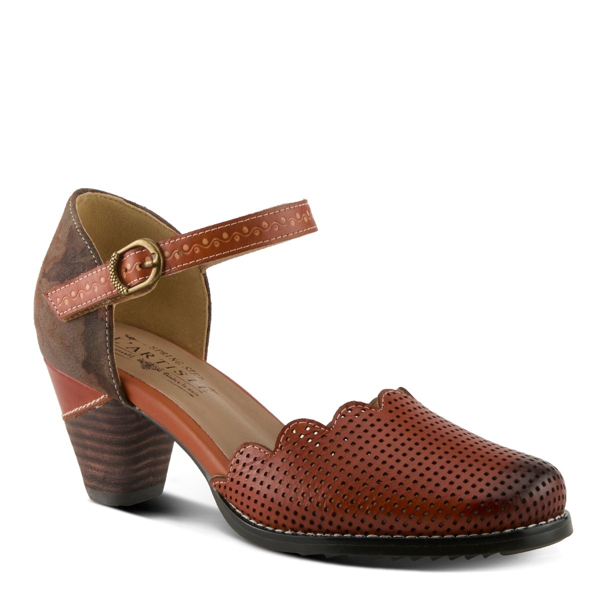 Spring Step Shoes L'Artiste Parchelle Women's Hand Painted Leather Shoes