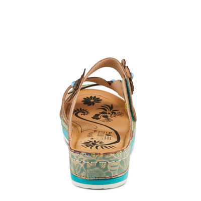 Spring Step Shoes L'Artiste Pillow Soft Sandals Women's Hand Painted Leather