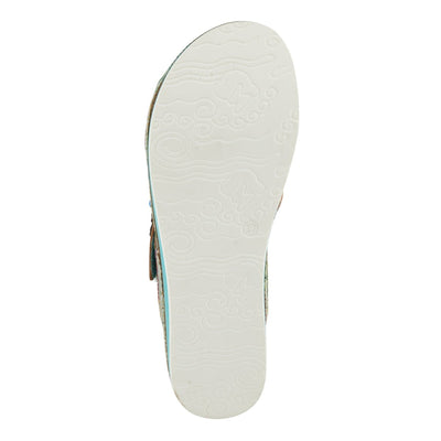 Spring Step Shoes L'Artiste Pillow Soft Sandals Women's Hand Painted Leather