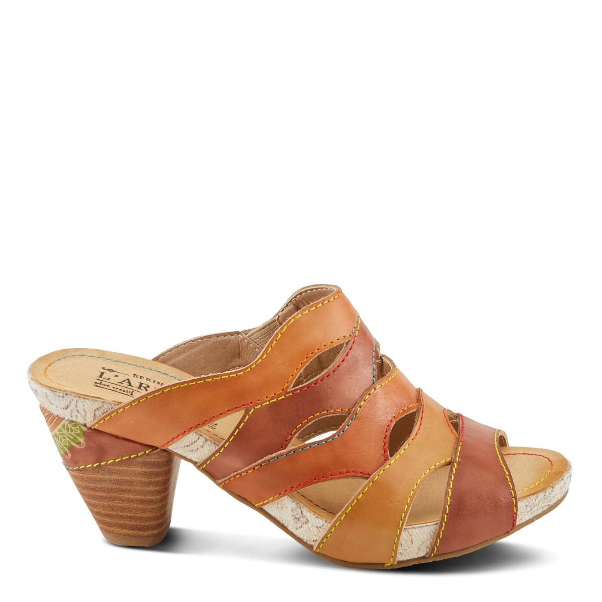 Spring Step Shoes L'Artiste Pita Sandals Women's Hand Painted Leather