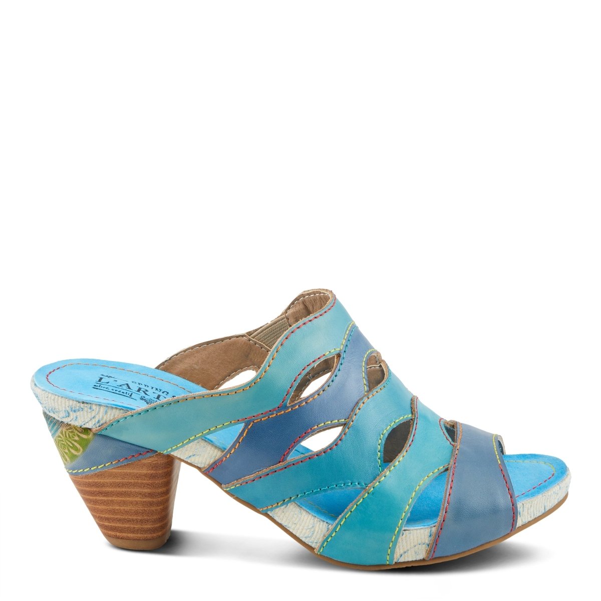 Spring Step Shoes L'Artiste Pita Sandals Women's Hand Painted Leather