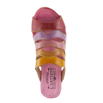 Spring Step Shoes L'Artiste Pita Sandals Women's Hand Painted Leather