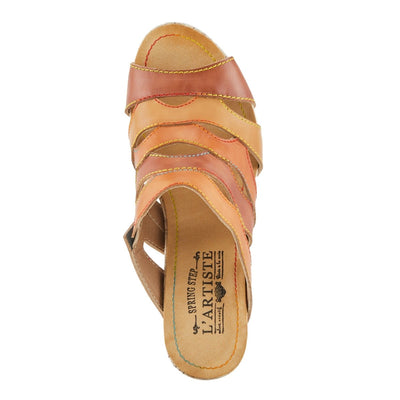Spring Step Shoes L'Artiste Pita Sandals Women's Hand Painted Leather