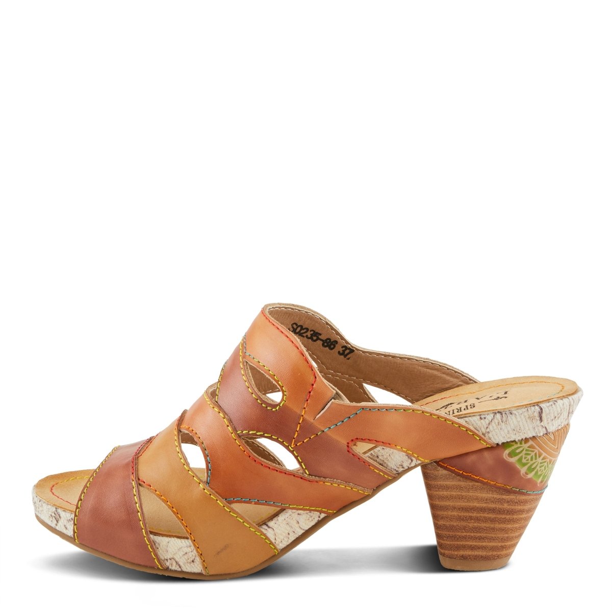 Spring Step Shoes L'Artiste Pita Sandals Women's Hand Painted Leather