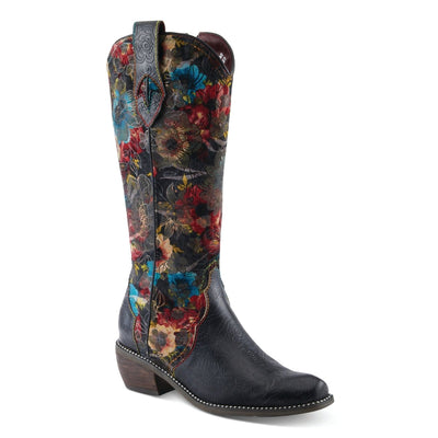 Spring Step Shoes L'Artiste Rodeoqueen Viv Women's Western Flair Cowgirl Leather and Velvet Boots