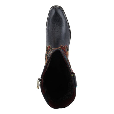 Spring Step Shoes L'Artiste Rodeoqueen Viv Women's Western Flair Cowgirl Leather and Velvet Boots