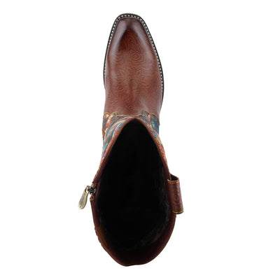 Spring Step Shoes L'Artiste Rodeoqueen Viv Women's Western Flair Cowgirl Leather and Velvet Boots