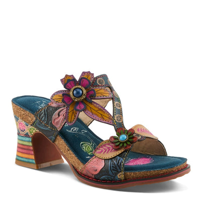 Spring Step Shoes L'Artiste Rossie Heeled Sandals Women's Leather Multicolor