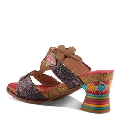 Spring Step Shoes L'Artiste Rossie Heeled Sandals Women's Leather Multicolor