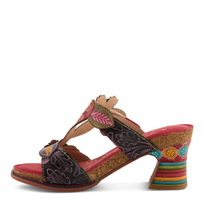 Spring Step Shoes L'Artiste Rossie Heeled Sandals Women's Leather Multicolor