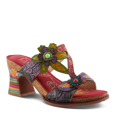 Spring Step Shoes L'Artiste Rossie Heeled Sandals Women's Leather Multicolor