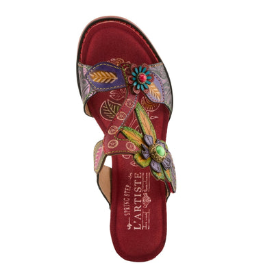 Spring Step Shoes L'Artiste Rossie Heeled Sandals Women's Leather Multicolor