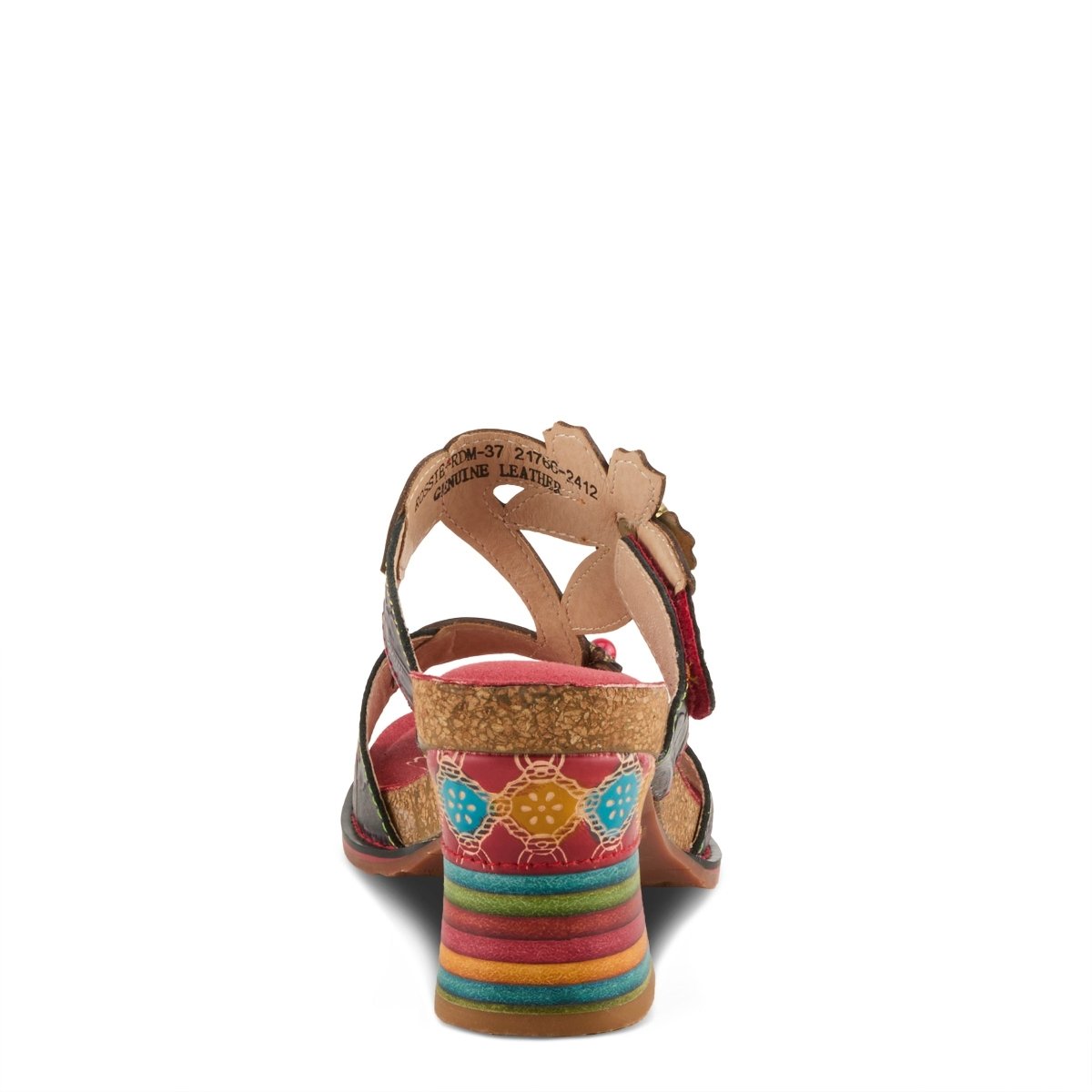 Spring Step Shoes L'Artiste Rossie Heeled Sandals Women's Leather Multicolor
