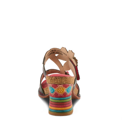 Spring Step Shoes L'Artiste Rossie Heeled Sandals Women's Leather Multicolor