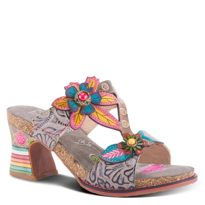 Spring Step Shoes L'Artiste Rossie Heeled Sandals Women's Leather Multicolor