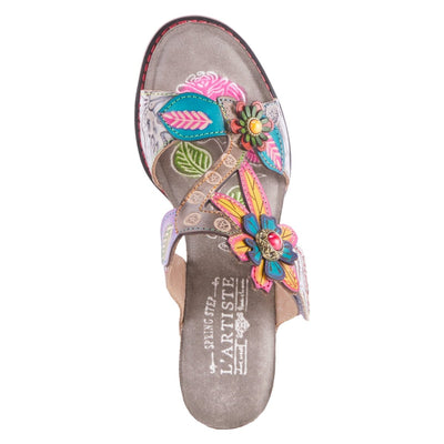Spring Step Shoes L'Artiste Rossie Heeled Sandals Women's Leather Multicolor