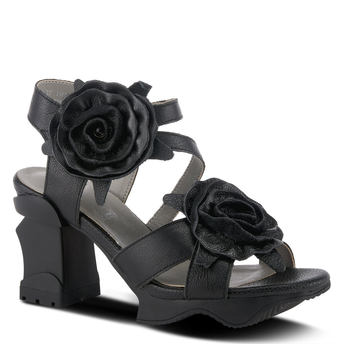 Spring Step Shoes L'Artiste Shelly Ankle Strap Sandal Women’s Hand Painted Leather