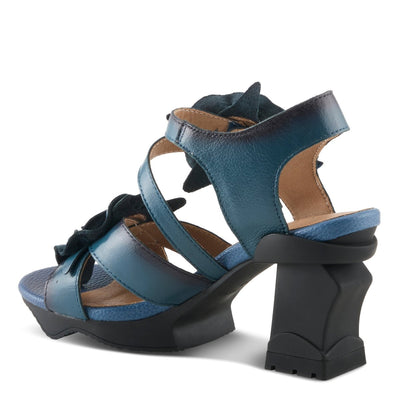 Spring Step Shoes L'Artiste Shelly Ankle Strap Sandal Women’s Hand Painted Leather