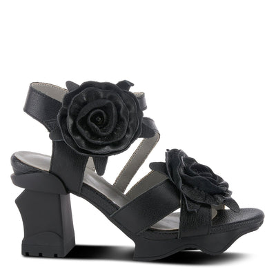 Spring Step Shoes L'Artiste Shelly Ankle Strap Sandal Women’s Hand Painted Leather