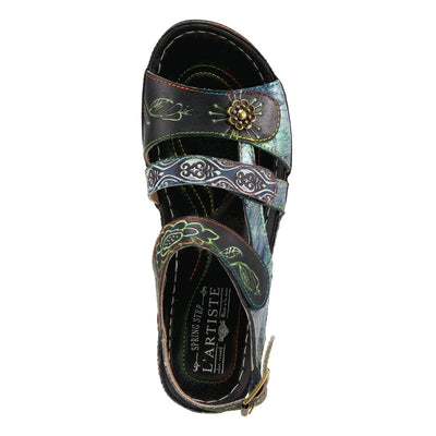 Spring Step Shoes L'Artiste Sumacah Sandal Women's Hand Painted Leather