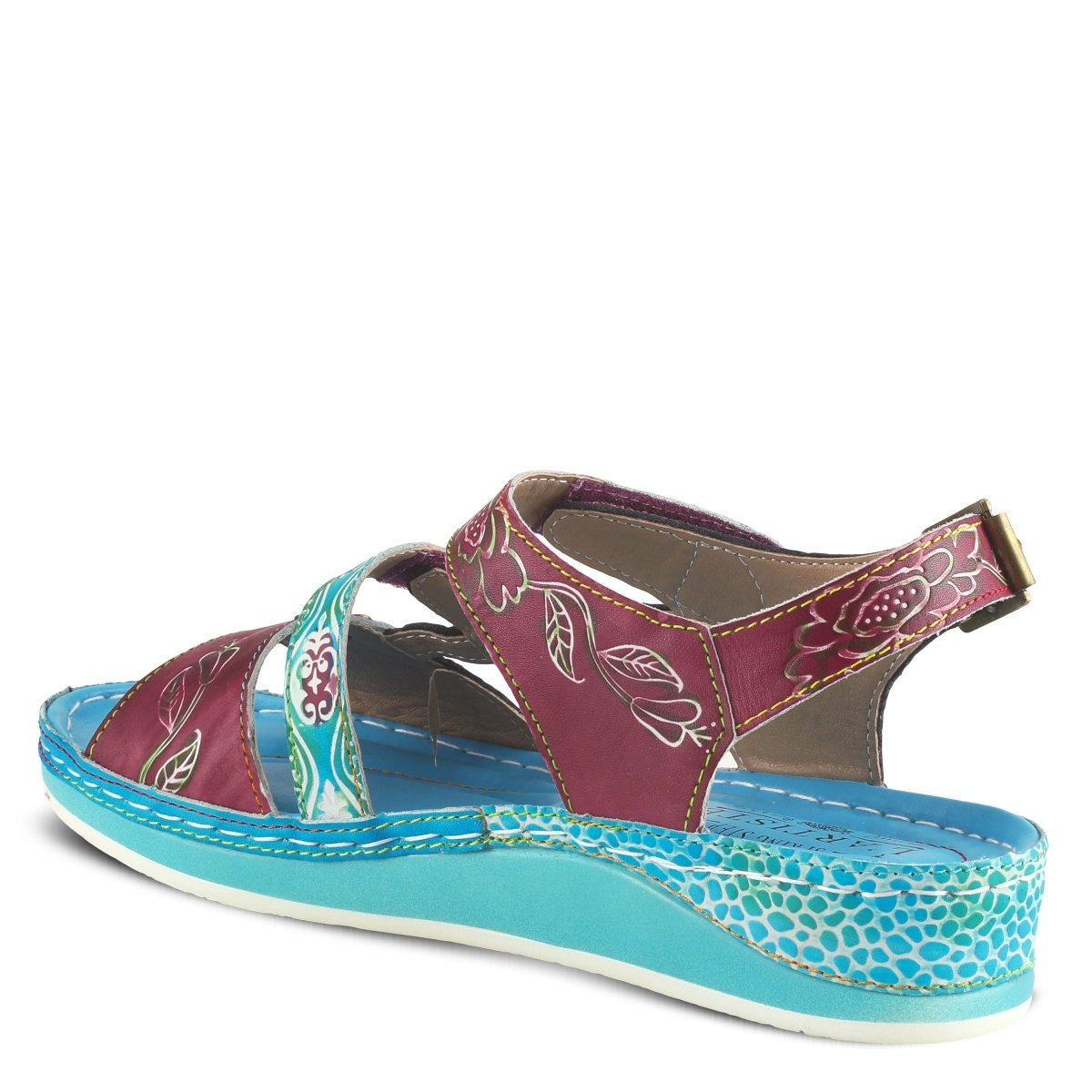 Spring Step Shoes L'Artiste Sumacah Sandal Women's Hand Painted Leather